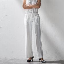 【WEB限定/大きいサイズ】ハイテンションワイドパンツ≪洗濯機で洗える≫