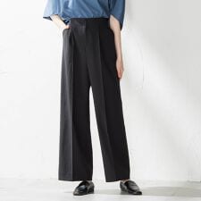 ラエフ(la.f...)の【大きいサイズ】ドライシャンタンワイドパンツ≪洗濯機で洗える≫