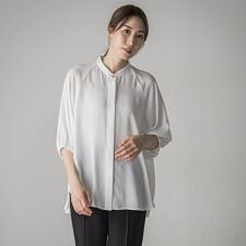 【大きいサイズ】ジョーゼットブラウス≪洗濯機で洗える≫