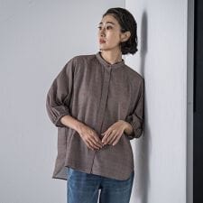 【大きいサイズ】ジョーゼットブラウス≪洗濯機で洗える≫
