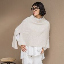 【大きいサイズ】【biyori】ケープニット≪手洗い可能≫