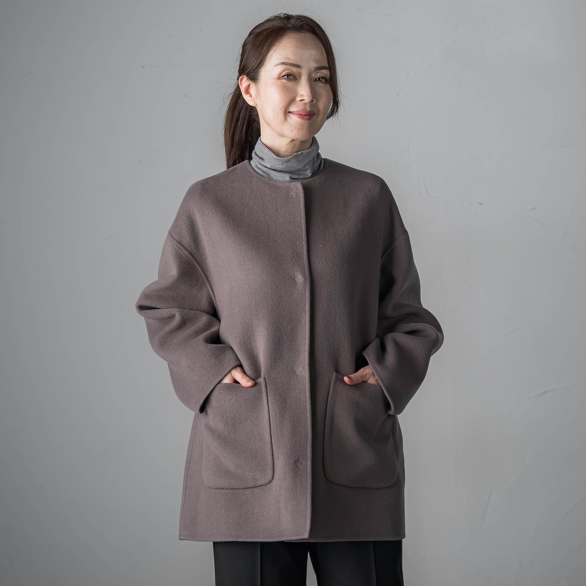 大きいサイズ】ポケットパールコート | クイーンズコート(QUEENS COURT