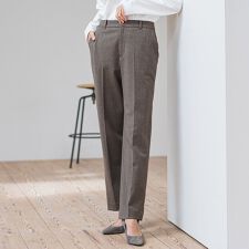 【大きいサイズ】ピクシエスタストレートパンツ≪洗濯機で洗える≫