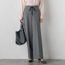 【大きいサイズ】エクセレントウォーム裏起毛ワイドパンツ