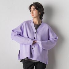 【大きいサイズ/WEB限定カラーあり】スポンディッシュニットカーディガン