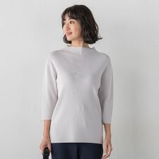 【大きいサイズ】モックネックニット