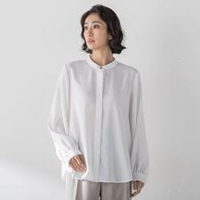 【大きいサイズ】ジオメトリック柄ブラウス