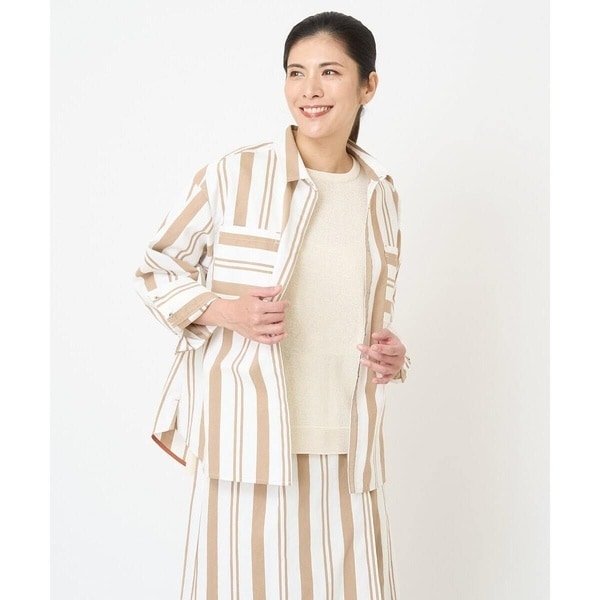 日本製/セットアップ対]ストライプシャツ羽織 | ジョルジュ・レッシュ