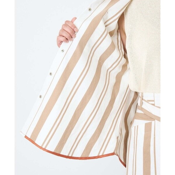 日本製/セットアップ対]ストライプシャツ羽織 | ジョルジュ・レッシュ