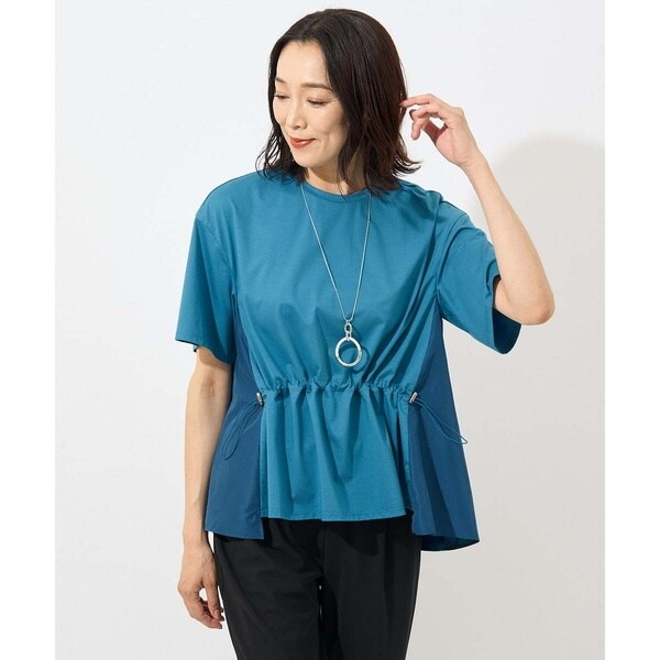 ジョルジュ・レッシュ（ES RECH）/シルケット天竺ウエストギャザーカットソー シルケット天竺ウエストギャザーカットソー | ジョルジュ・レッシュ