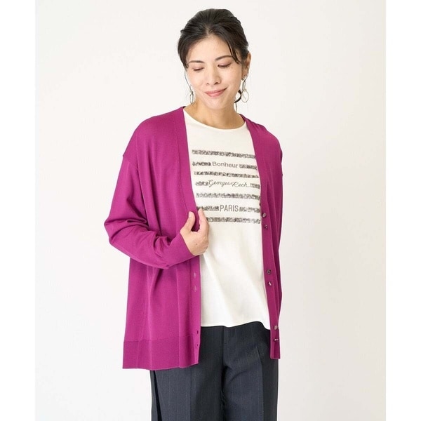 ALBA Vネックカーディガン（メタルボタン） | イエナ(IENA