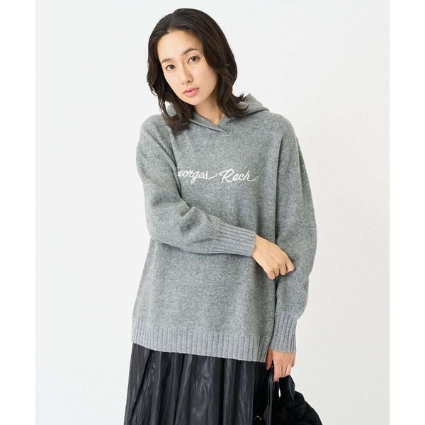 ジョルジュ・レッシュ（ES RECH）/ロゴ刺繍フーディニット ロゴ刺繍フーディニット | ジョルジュ・レッシュ(GEORGES RECH