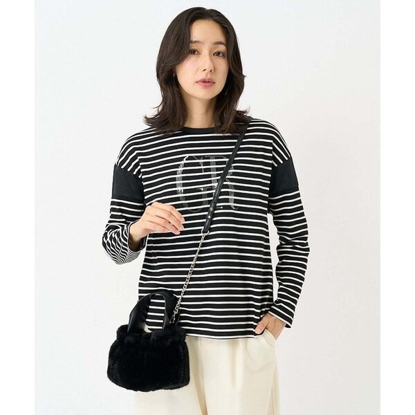 クリアスパンコールロゴボーダーカットソー | ジョルジュ・レッシュ