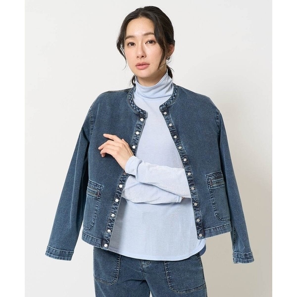 日本製/接触冷感]ストレッチヴィンテージブラウソー