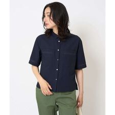 [接触冷感/吸水速乾]サッカーシャドーギンガムシャツ
