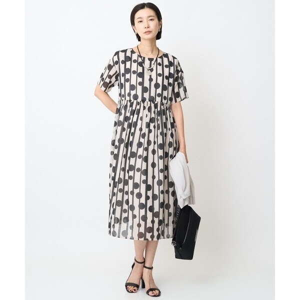 ES RECH / ジョルジュ・レッシュ [日本製]ドットボーダーカットソー ジョルジュ・レッシュ GEORGES RECH [日本製]ドットボーダー