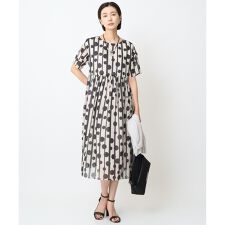 ドットストライプシアーワンピース