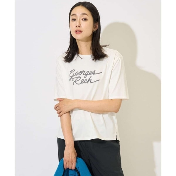 ジョルジュ・レッシュ（ES RECH）/[接触冷感/紫外線カット/遮熱]テーププリントロゴカットソー 接触冷感/紫外線カット/遮熱]テーププリントロゴカットソー