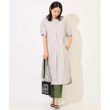 [撥水加工]撥水タフタドルマンスリーブワンピース