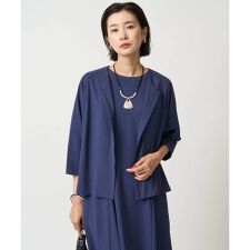 [接触冷感/吸水速乾]ドルマンスリーブノーカラージャケット
