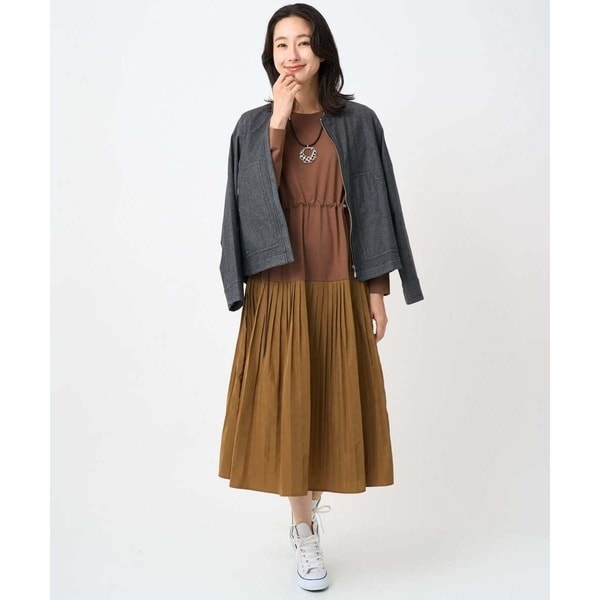 ペプラム切替マーメイドジャージーワンピース | ジョルジュ