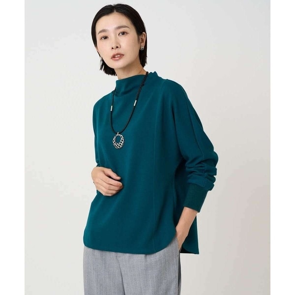 へリンボンラインジャガードハイネックカットソー | ジョルジュ