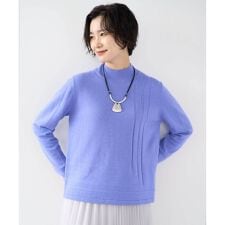 [アンサンブル対応]メリノウールセミハイネックニット