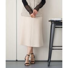 [セットアップ対応]ダンボールジャージーフレアスカート