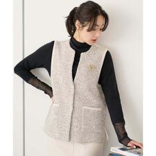 ファンシーツイードAラインジレ