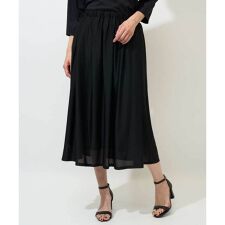 [セットアップ対応]シアーギャザーセミフレアスカート