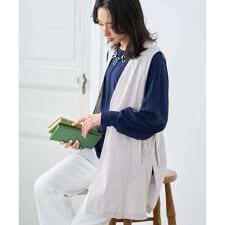 [セットアップ対応]4WAYタフタロングジレ