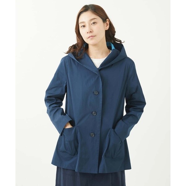 GIANNI LO GIUDICE - ジャンニロジュディチェ　配色メモリータフタフーディー　ブルゾン　未使用　グリーン ジャンニ ロ ジュディチェ GIANNI LO GIUDICE 配色メモリー