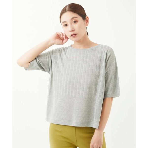 洗える]ウェーブプレーティング刺繍ニット | ジャンニ・ロ・ジュディ