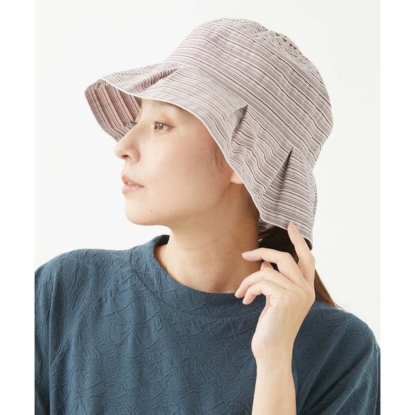 Casablanca STRIPED CROCHET HAT カサブランカ