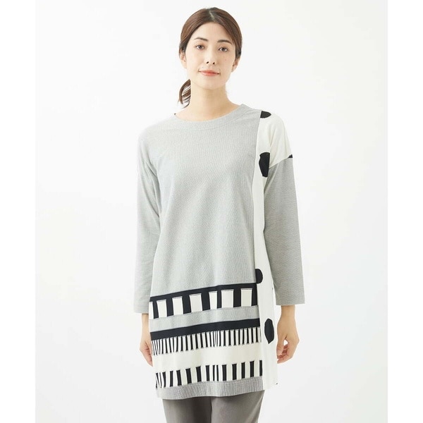 PEヘリンボーンキーネックワンピース | スローブ イエナ(SLOBE IENA