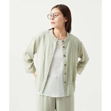 [洗える]ポリエステルレーヨンプレーンウェーブシャツブラウス | ジャンニ・ロ・ジュディチェ(GIANNI LO GIUDICE)
