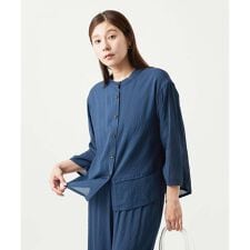 [洗える]ポリエステルレーヨンプレーンウェーブシャツブラウス | ジャンニ・ロ・ジュディチェ(GIANNI LO GIUDICE)