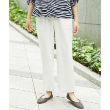 [洗える・日本製]プライムフレックスサッカーワイドパンツ