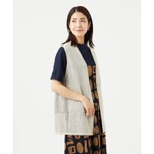 [日本製]アントワープリネンニットジレ