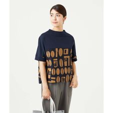 [洗える]コーヒービーンズプリントブラウス | ジャンニ・ロ・ジュディチェ(GIANNI LO GIUDICE)