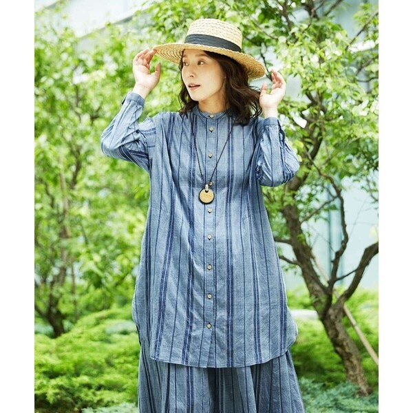 GIANNI LO GIUDICE / ジャンニ・ロ・ジュディチェ [洗える・日本製]ドッキングコットン天竺カットソー GIANNI LO GIUDICE（ジャンニ ロ ジュディチェ）のカットソー・T