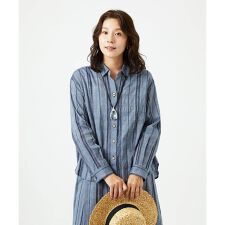 [洗える]ドビーシャーリングブラウス