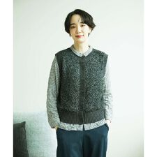 [洗える]IMPラメファーニットベスト