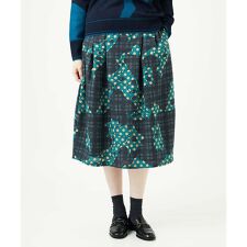 [洗える・日本製]ウール混ビエライタリアプリントスカート