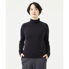 [洗える・日本製]ラグウォームボーダーカットソー