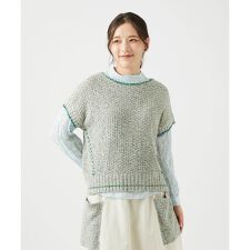 綿麻ニットベスト