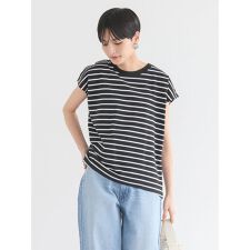 接触冷感フレンチスリーブカットプルオーバー
