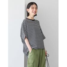 抗菌防臭+接触冷感　コクーンカットプルオーバー