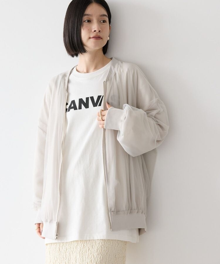 リバーシブルシフォン×チュールブルゾン | アメリカンホリック