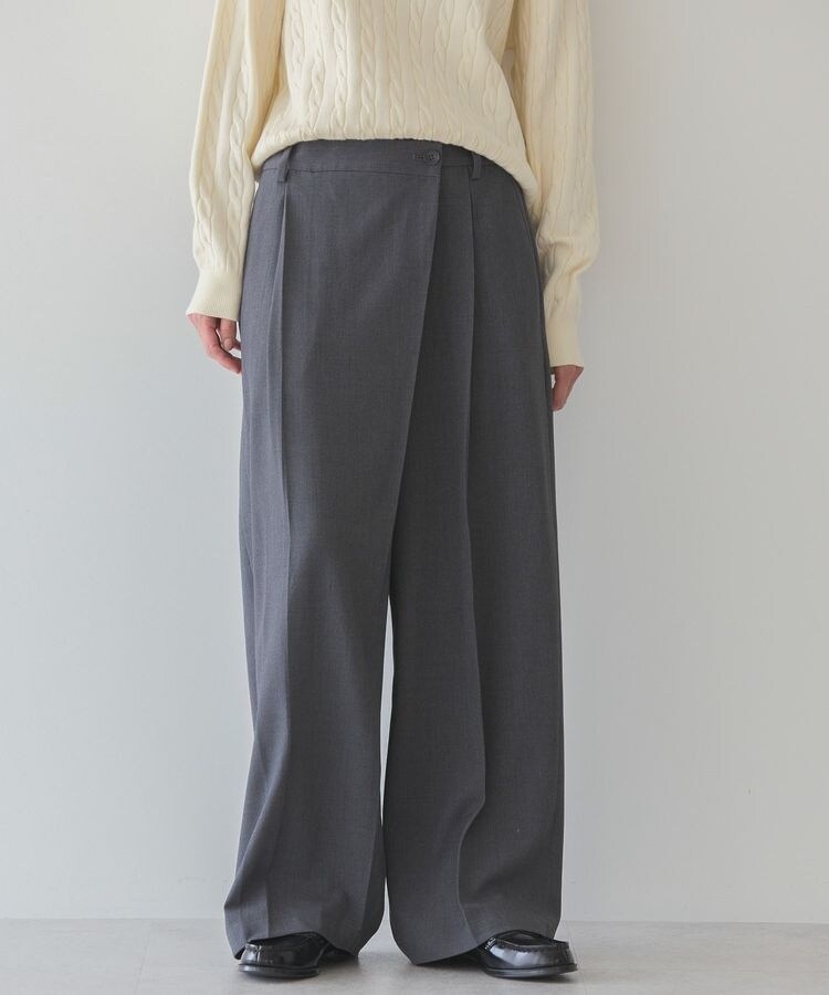 TROVE 21SS「HOUI WRAP PANTS」3 ネイビー ラップパンツ ラップパンツ」に該当するブルー・ネイビー/青色系のメンズ